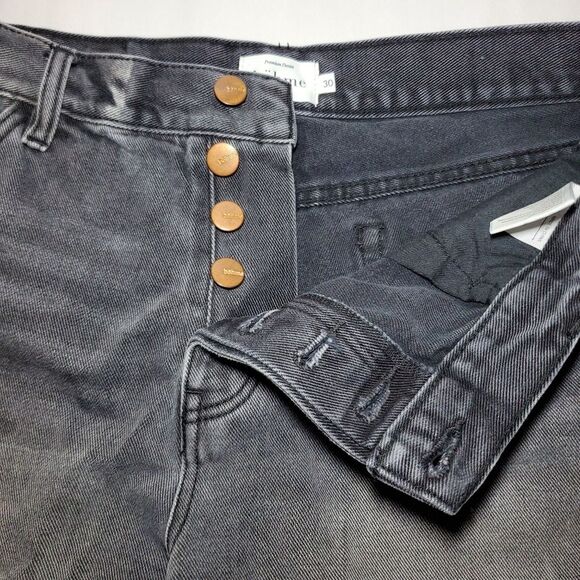 Bohme Distressed Black Denim Shorts Size 30 - Picture 6 of 8